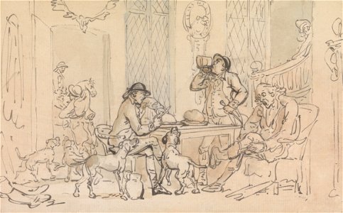 Thomas Rowlandson - Breakfast before the Hunt - Google Art Project