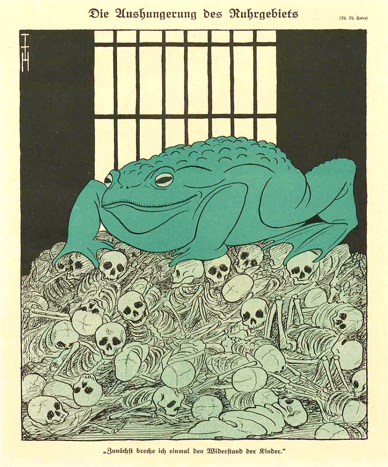 Thomas Theodor Heine - The starvation of the Ruhr