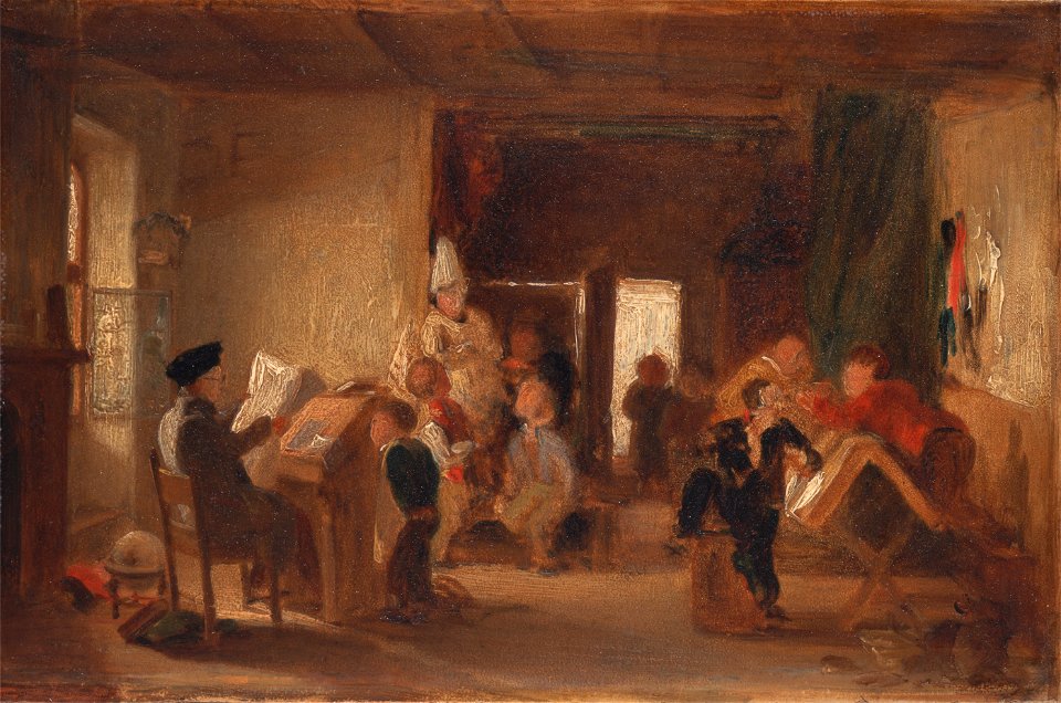 Thomas Webster - A Study of 'The Schoolroom' - Google Art Project