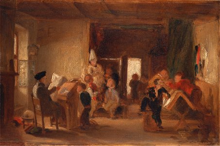 Thomas Webster - A Study of 'The Schoolroom' - Google Art Project