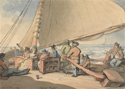 Thomas Rowlandson - A Dutch Packet in a Rising Breeze - Google Art Project