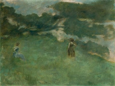 Thomas Wilmer Dewing - The Hermit Thrush - Google Art Project