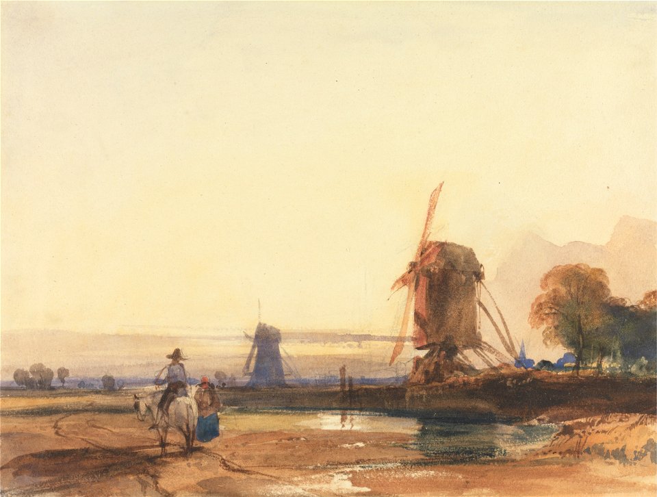Thomas Shotter Boys - Landscape with Windmills - Google Art Project