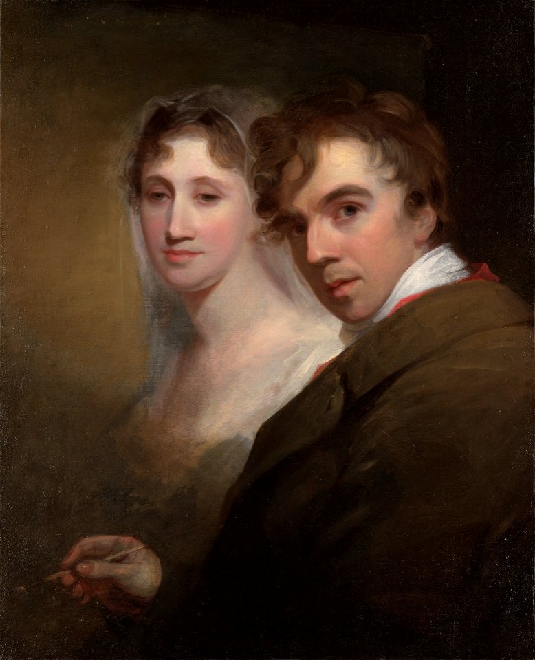 Thomas Sully Self Portrait Of The Artist Painting His Wife Sarah   Thomas Sully Self Portrait Of The Artist Painting His Wife Sarah Annis Sully 193 Md 