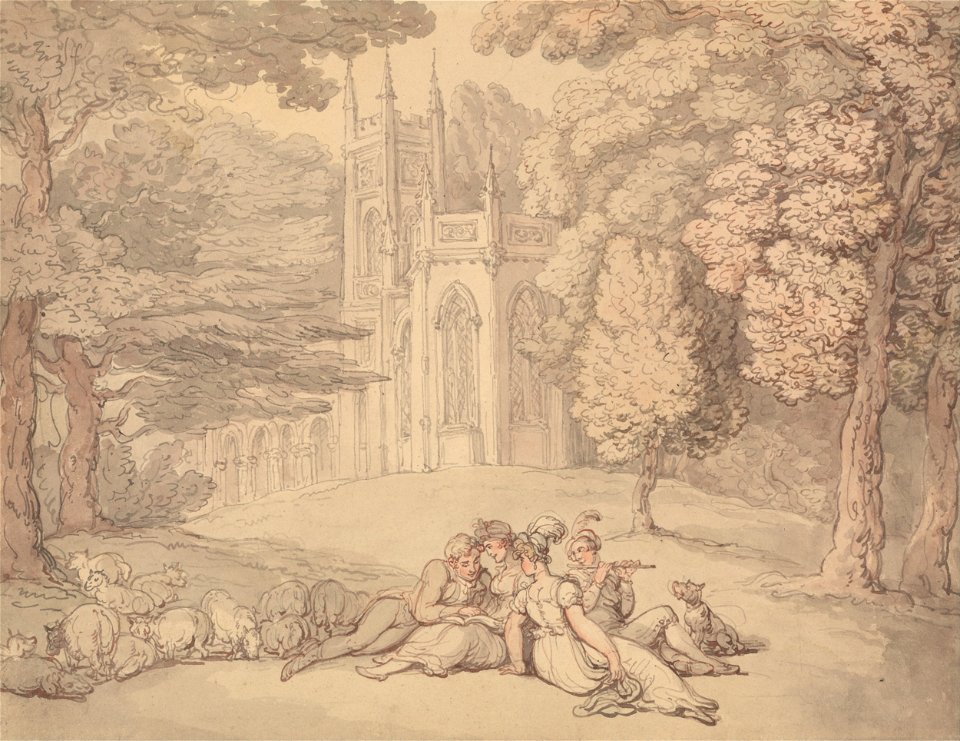 Thomas Rowlandson - A Summer Idyll - Google Art Project