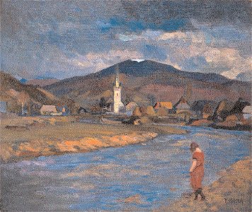 Thorma Landscape at the River Zazar with Figure