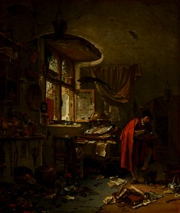 Thomas Wijck - The Alchemist - 469 - Mauritshuis. Free illustration for personal and commercial use.
