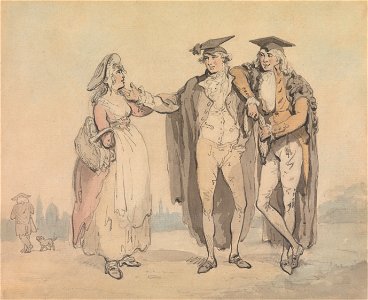 Thomas Rowlandson - Bucks of the First Head - Google Art Project. Free illustration for personal and commercial use.