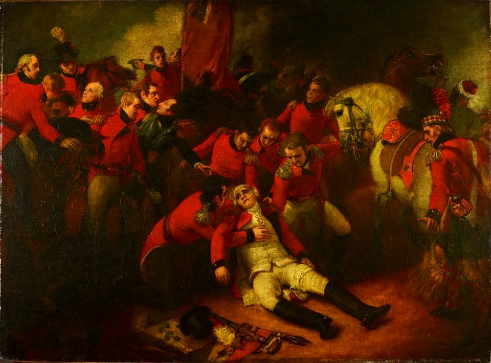 Thomas Stothard (1755-1834) - Sir Ralph Abercromby (1734-1801) at the Battle of Alexandria - RCIN 406155 - Royal Collection