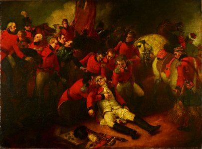 Thomas Stothard (1755-1834) - Sir Ralph Abercromby (1734-1801) at the Battle of Alexandria - RCIN 406155 - Royal Collection
