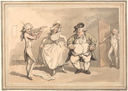 Thomas Rowlandson - Comforts of Bath- Private Practice Previous to the Ball - Google Art Project. Free illustration for personal and commercial use.