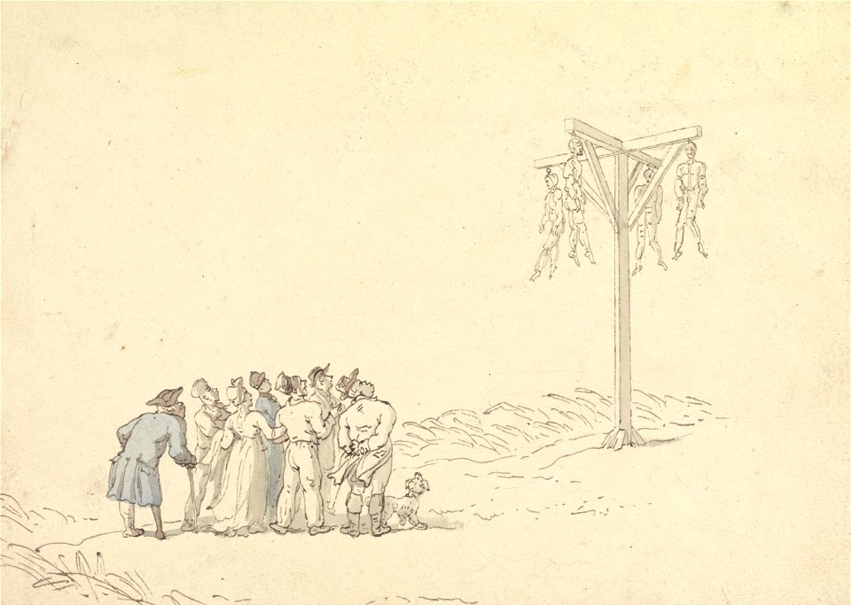 Thomas Rowlandson - Crowd by a Gibbet - Google Art Project