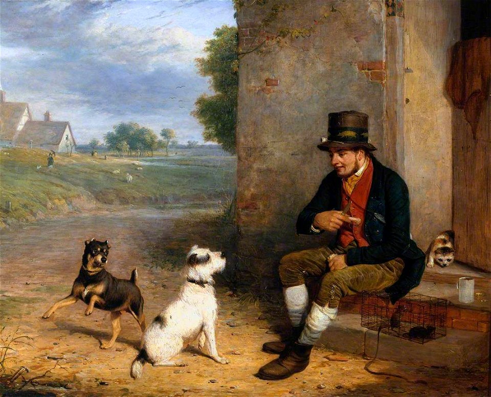 Thomas Woodward (1801-1852) - The Rat-Catcher and his Dogs - N01379 - National Gallery