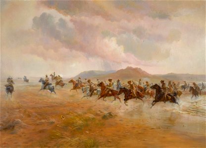 Yeomanry Scouts on the Veldt by Lady Elizabeth Southerden Thompson