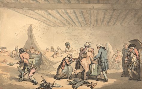 Thomas Rowlandson - Dr Graham's Bathing Establishment - Google Art Project