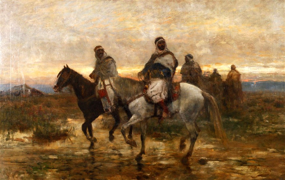 Otto von Thoren - Orientalische Reiterszene (ca. 1880)