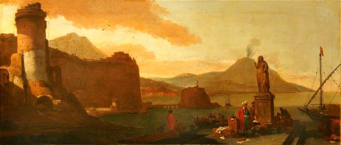 Thomas Wyck (1616-1677) - Capriccio of a Seaport with Orientals, Ruins, and an Antique Statue - 1140175 - National Trust