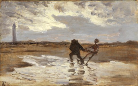 Thorvald Niss - The drowned man's ghost tries to claim a new victim for the sea - Google Art Project