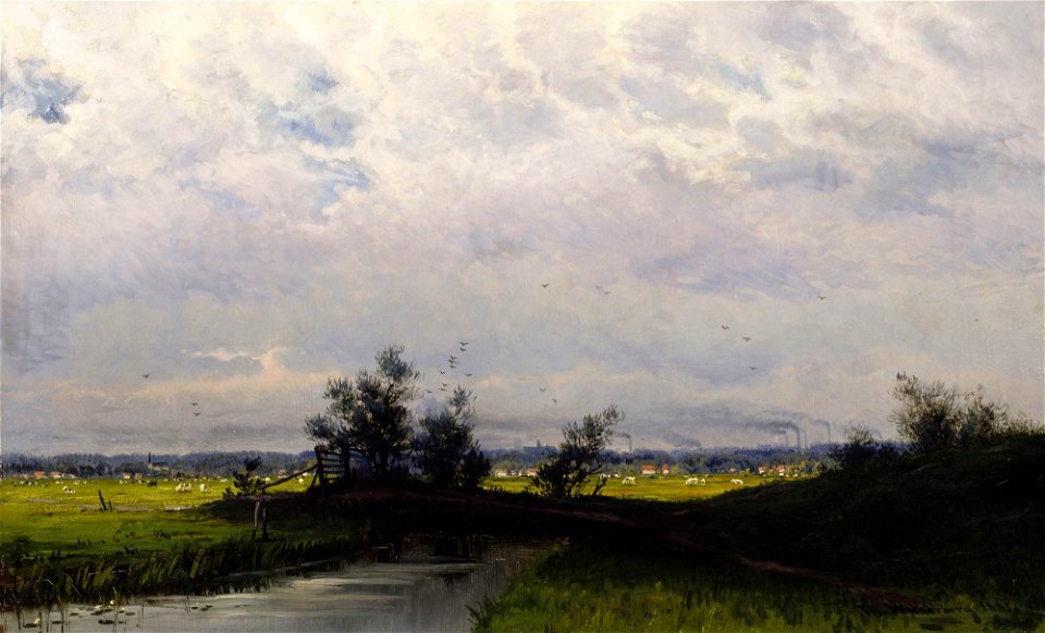Thorsten Waenerberg - Landscape from lowlands near Haarlem - A I 190 - Finnish National Gallery