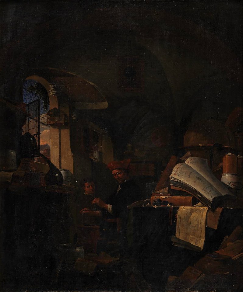 Thomas Wijck - An Alchemist in his Laboratory - KMSst14 - Statens Museum for Kunst