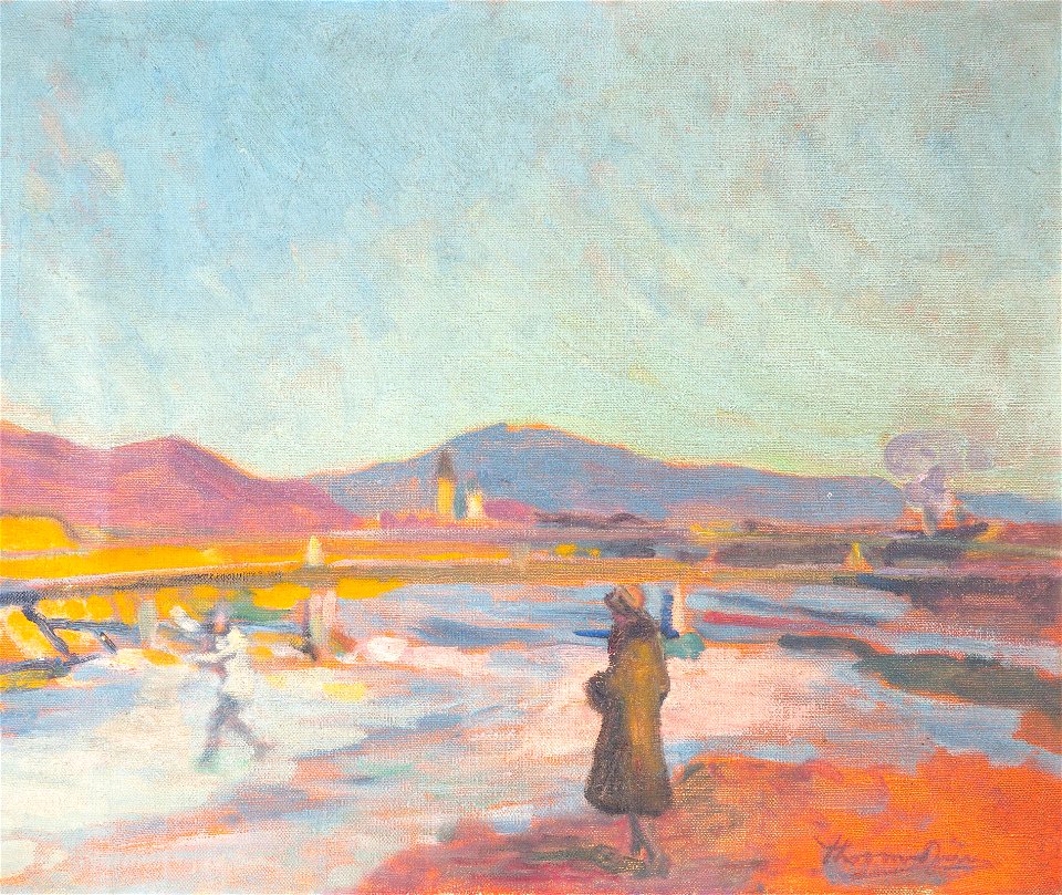 Pair of Figures outside Žažar by János Thorma