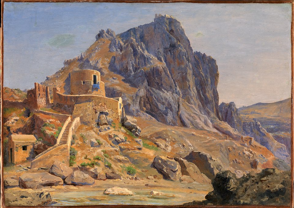 Thorald Læssøe - View of Marina Piccola, Capri, Morning Light - KMS8262 - Statens Museum for Kunst