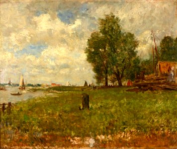 Otto von Thoren - Segelboote in der Nähe der Reparaturwerft