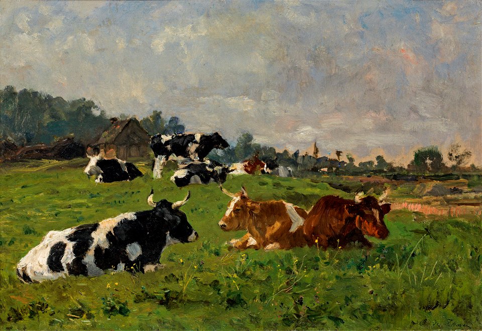 Otto von Thoren - Kühe auf der Weide