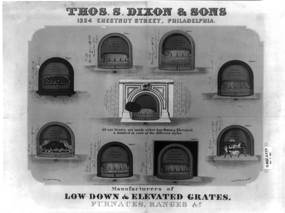 Thos. S. Dixon & Sons 1324 Chestnut Street, Philadelphia. Manufacturer of low-down and elevated grates, furnaces, ranges &c LCCN2003680579