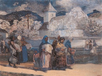 Thorma Consecrating the Bread at Easter 1912-18