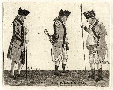 Three Captains of Pilate's Guard (George Pitcairn; George Robertson; Robert Pillans) by John Kay