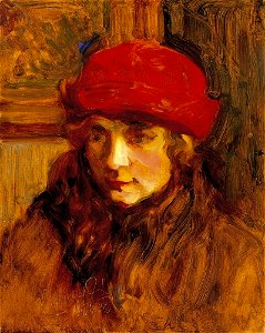 Thorma Lady in a Red Hat 1924