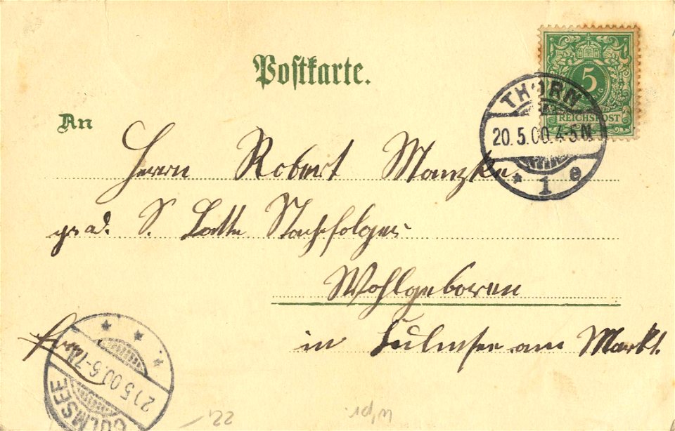 Thorn, Westpreußen - Stadtwappen; Rathaus (back) (Zeno Ansichtskarten)