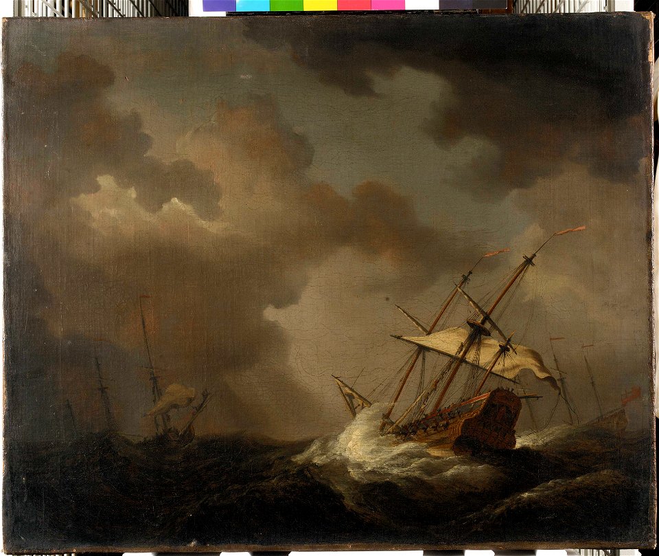 Three ships in a gale RMG BHC0892