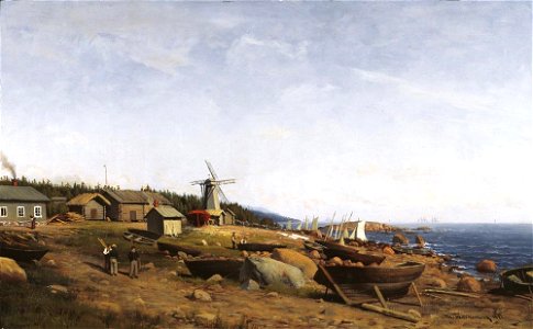 Thorsten Waenerberg - Village on Suursaari Island