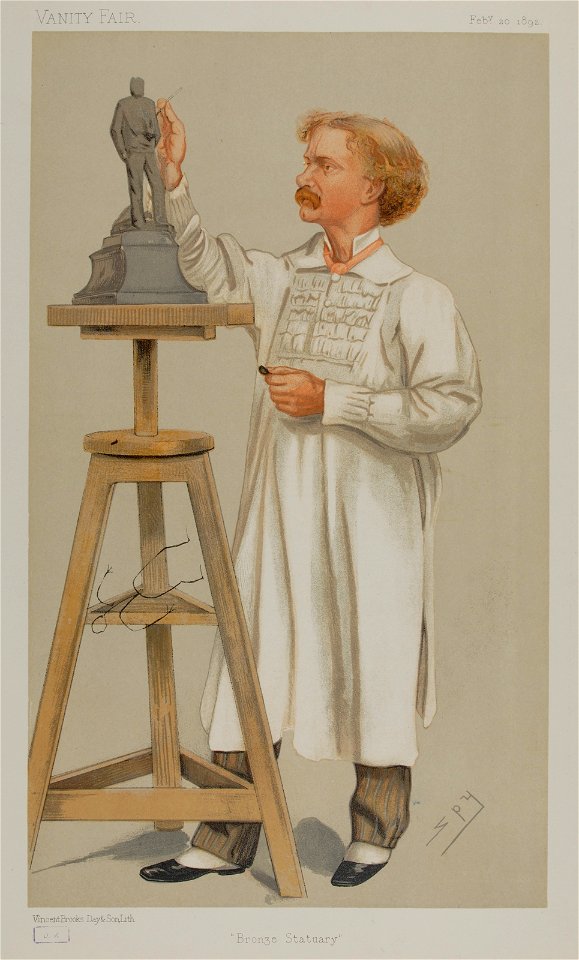 William Hamo Thornycroft, Vanity Fair, 1892-02-20