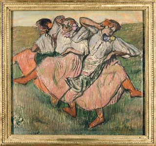 Three Russian Dancers (Edgar Degas) - Nationalmuseum - 24322. Free illustration for personal and commercial use.