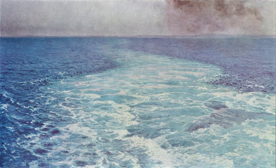 Thorvald Niss - Kølvand, motiv fra Middelhavet - 1893