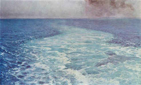 Thorvald Niss - Kølvand, motiv fra Middelhavet - 1893