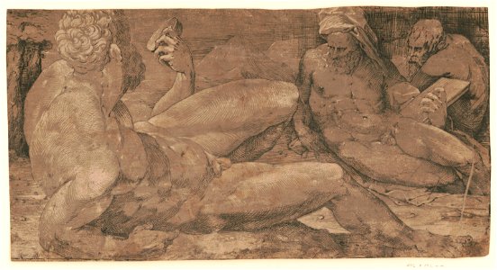 Three male nudes (River Gods) LCCN93509858