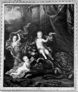 Three Children of Karl XI, King of Sweden (David Klöcker Ehrenstrahl) - Nationalmuseum - 17951. Free illustration for personal and commercial use.