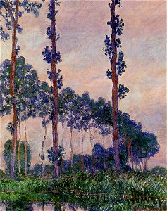 Three Trees in Grey Weather 1891 Claude Monet