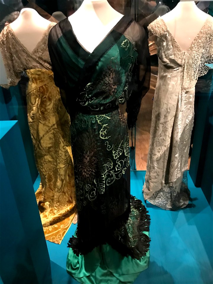 Three dresses, one in kimono style