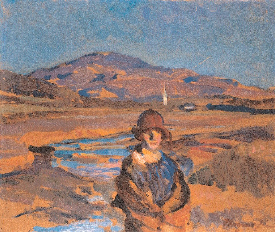Thorma Woman Wearing a Hat at the River Zazar 1920s
