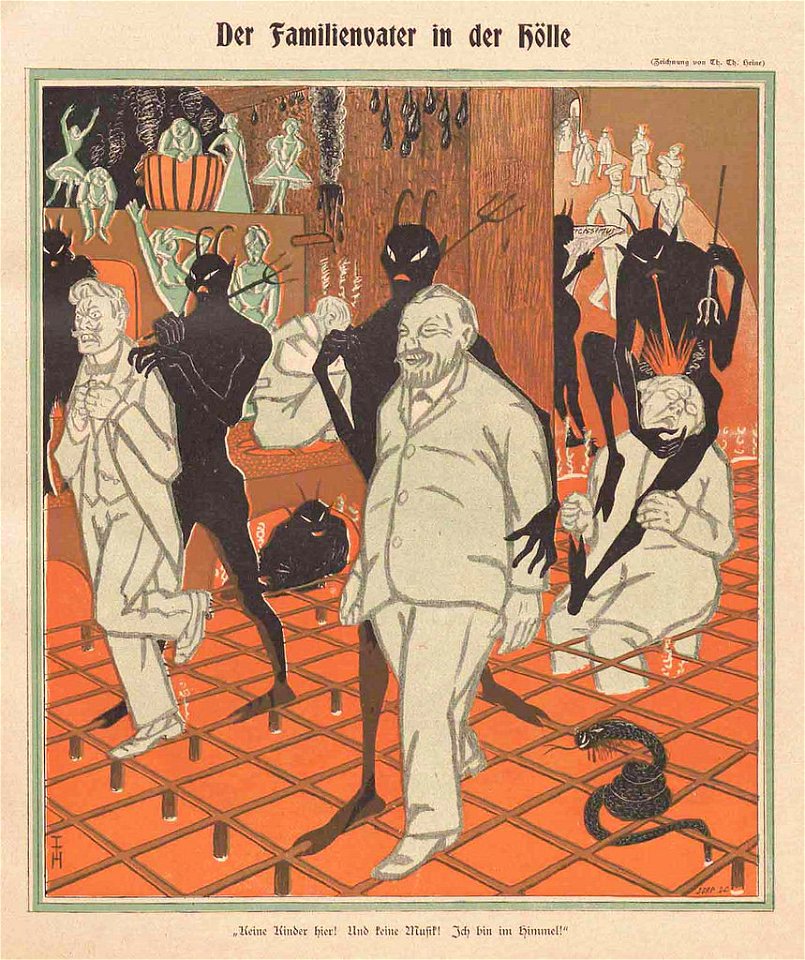 Thomas Theodor Heine - The father in hell