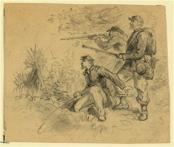 Three soldiers in action LCCN2004660795