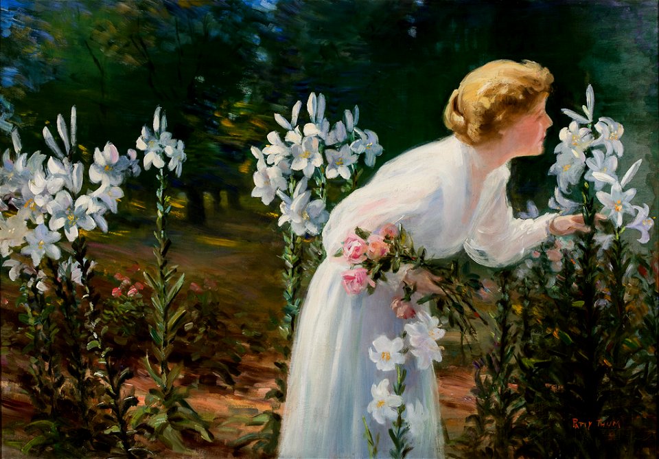 The Lady of the Lilies by Patty Prather Thum, c. 1910