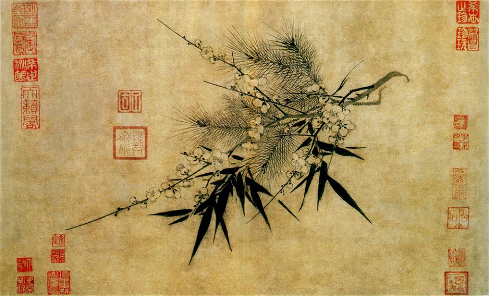 Three Friends of Winter by Zhao Mengjian