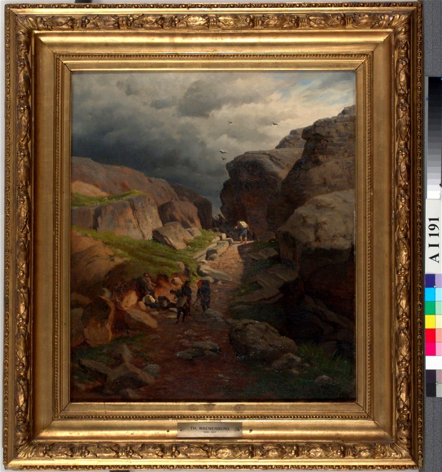 Thorsten Waenerberg - Salakuljettajia solassa - A I 191 - Finnish National Gallery