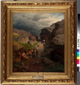 Thorsten Waenerberg - Salakuljettajia solassa - A I 191 - Finnish National Gallery
